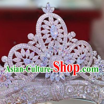 Top Zircon Royal Crown Europe Princess Hair Jewelry Wedding Bride Hair Accessories