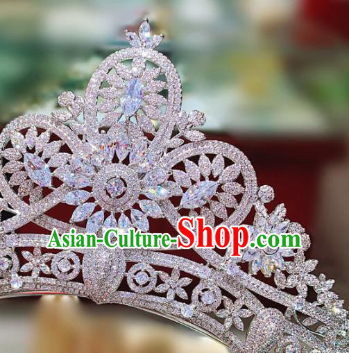 Top Zircon Royal Crown Europe Princess Hair Jewelry Wedding Bride Hair Accessories Top Zircon Royal Crown Europe Princess Hair Jewelry Wedding Bride Hair Accessories
