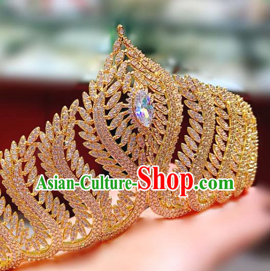 Top Europe Princess Hair Jewelry Wedding Bride Hair Accessories Baroque Golden Royal Crown Top Europe Princess Hair Jewelry Wedding Bride Hair Accessories Baroque Golden Royal Crown