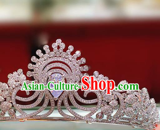 Top Europe Wedding Bride Hair Accessories Baroque Hair Jewelry Princess Zircon Royal Crown Top Europe Wedding Bride Hair Accessories Baroque Hair Jewelry Princess Zircon Royal Crown
