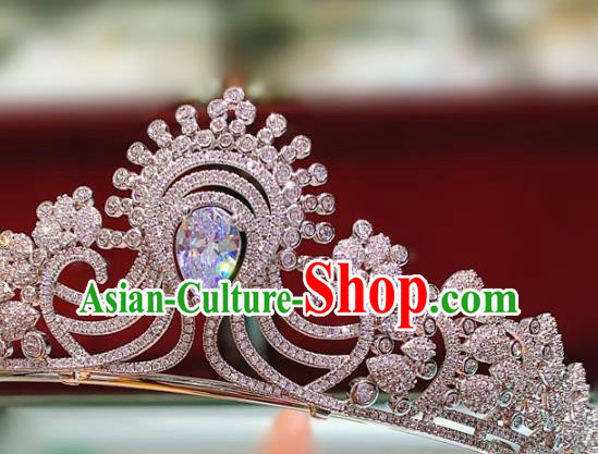 Top Europe Wedding Bride Hair Accessories Baroque Hair Jewelry Princess Zircon Royal Crown Top Europe Wedding Bride Hair Accessories Baroque Hair Jewelry Princess Zircon Royal Crown