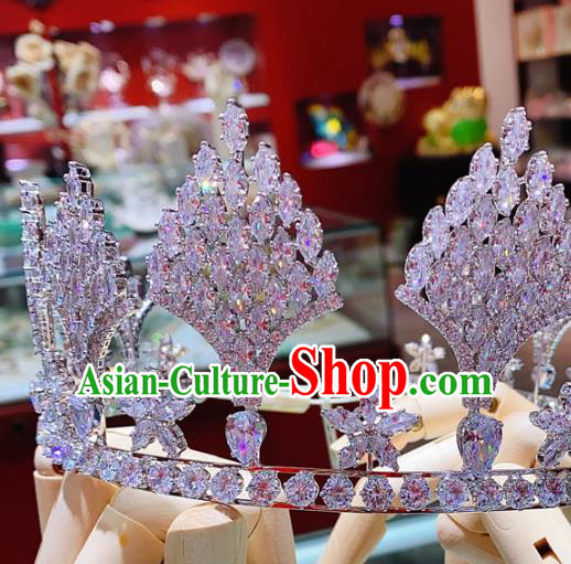 Top Europe Wedding Hair Accessories Princess Zircon Royal Crown Baroque Bride Hair Jewelry Top Europe Wedding Hair Accessories Princess Zircon Royal Crown Baroque Bride Hair Jewelry