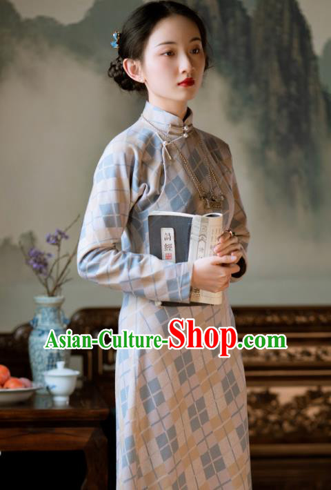 Chinese National Cheongsam Traditional Women Costume Classical Qipao Dress Chinese National Cheongsam Traditional Women Costume Classical Qipao Dress