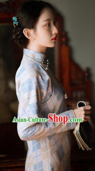 Chinese National Cheongsam Traditional Women Costume Classical Qipao Dress Chinese National Cheongsam Traditional Women Costume Classical Qipao Dress