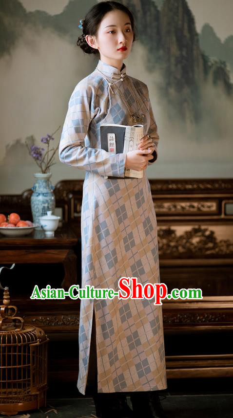 Chinese National Cheongsam Traditional Women Costume Classical Qipao Dress Chinese National Cheongsam Traditional Women Costume Classical Qipao Dress