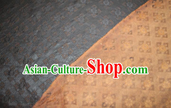 Chinese Classical Hollowed Pattern Silk Drapery Traditional Cheongsam Fabric Grey Gambiered Guangdong Gauze Chinese Classical Hollowed Pattern Silk Drapery Traditional Cheongsam Fabric Grey Gambiered Guangdong Gauze