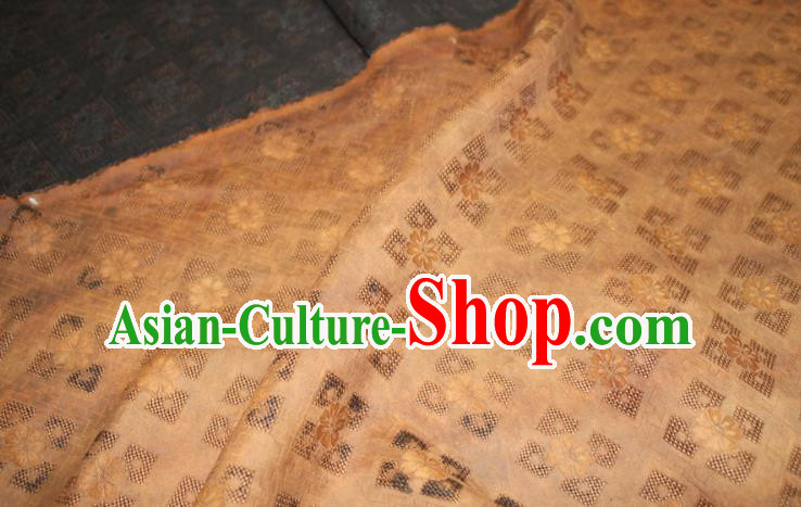 Chinese Classical Hollowed Pattern Silk Drapery Traditional Cheongsam Fabric Grey Gambiered Guangdong Gauze Chinese Classical Hollowed Pattern Silk Drapery Traditional Cheongsam Fabric Grey Gambiered Guangdong Gauze
