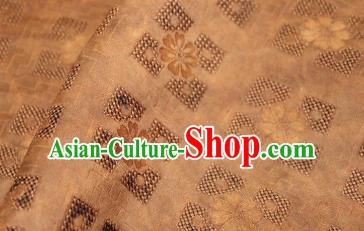 Chinese Classical Hollowed Pattern Silk Drapery Traditional Cheongsam Fabric Grey Gambiered Guangdong Gauze Chinese Classical Hollowed Pattern Silk Drapery Traditional Cheongsam Fabric Grey Gambiered Guangdong Gauze