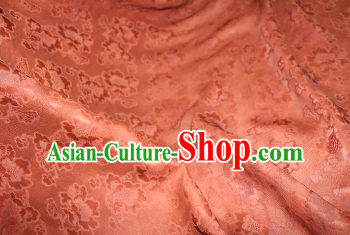 Chinese Classical Flowers Pattern Silk Drapery Traditional Cheongsam Fabric Purplish Red Gambiered Guangdong Gauze Chinese Classical Flowers Pattern Silk Drapery Traditional Cheongsam Fabric Purplish Red Gambiered Guangdong Gauze
