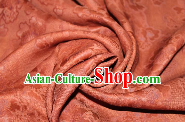 Chinese Classical Flowers Pattern Silk Drapery Traditional Cheongsam Fabric Purplish Red Gambiered Guangdong Gauze Chinese Classical Flowers Pattern Silk Drapery Traditional Cheongsam Fabric Purplish Red Gambiered Guangdong Gauze