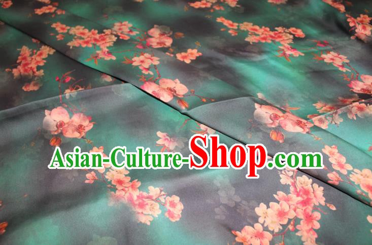 Chinese Traditional Cheongsam Gambiered Guangdong Gauze Classical Plum Blossom Pattern Silk Drapery Silk Fabric Chinese Traditional Cheongsam Gambiered Guangdong Gauze Classical Plum Blossom Pattern Silk Drapery Silk Fabric