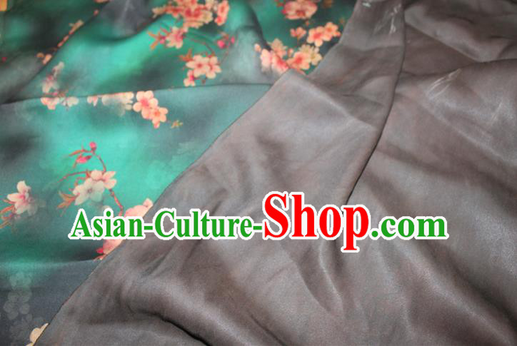 Chinese Traditional Cheongsam Gambiered Guangdong Gauze Classical Plum Blossom Pattern Silk Drapery Silk Fabric Chinese Traditional Cheongsam Gambiered Guangdong Gauze Classical Plum Blossom Pattern Silk Drapery Silk Fabric