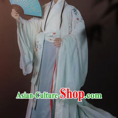 Ancient China Swordsman Clothing Traditional Hanfu Apparels Jin Dynasty Nobility Childe Historical Costumes for Men