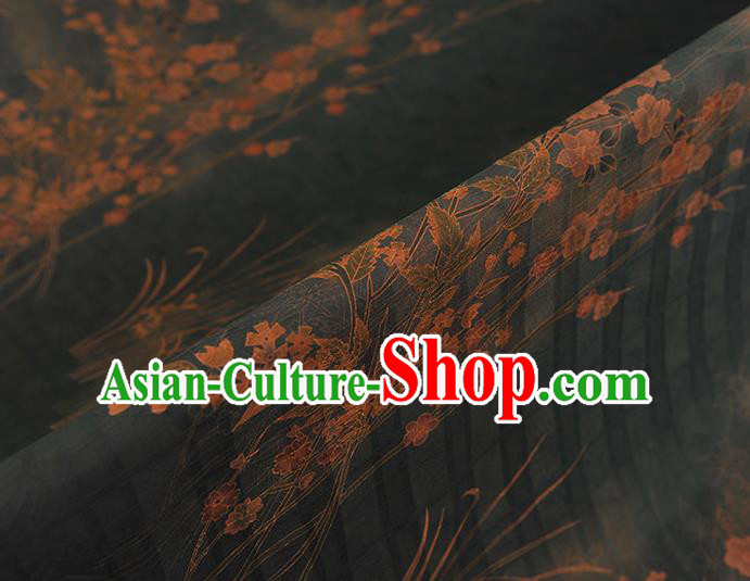 China Classical Jasmine Pattern Silk Fabric Cheongsam Cloth Traditional Jacquard Strovirens Satin China Classical Jasmine Pattern Silk Fabric Cheongsam Cloth Traditional Jacquard Strovirens Satin