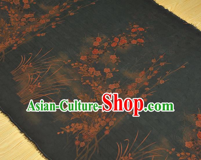 China Classical Jasmine Pattern Silk Fabric Cheongsam Cloth Traditional Jacquard Strovirens Satin China Classical Jasmine Pattern Silk Fabric Cheongsam Cloth Traditional Jacquard Strovirens Satin