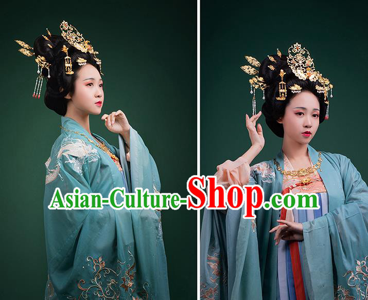 China Ancient Imperial Empress Historical Clothing Traditional Tang Dynasty Court Woman Hanfu Dress China Ancient Imperial Empress Historical Clothing Traditional Tang Dynasty Court Woman Hanfu Dress