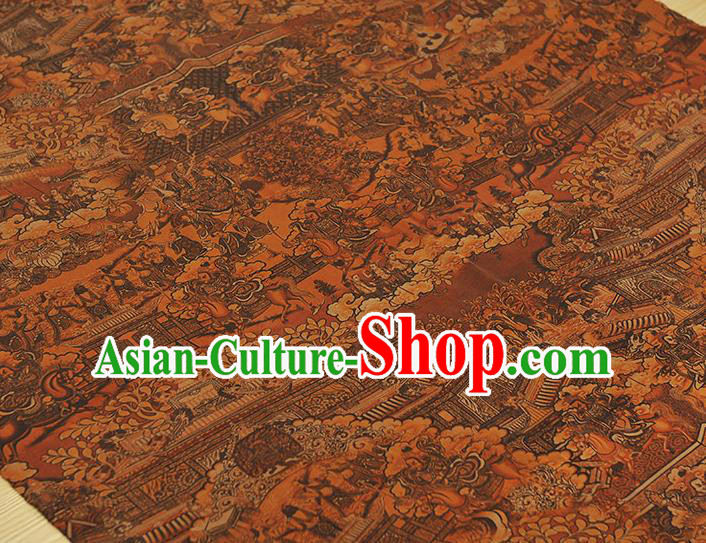 Chinese Classical Pattern Silk Material Traditional Cheongsam Gambiered Guangdong Gauze Fabric Chinese Classical Pattern Silk Material Traditional Cheongsam Gambiered Guangdong Gauze Fabric