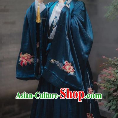 China Traditional Jin Dynasty Palace Princess Historical Clothing Ancient Imperial Infanta Hanfu Costume for Women