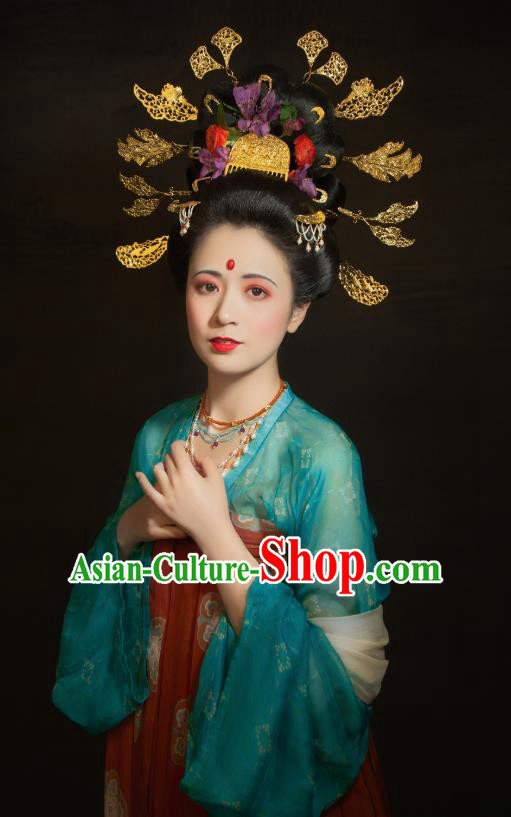 China Tang Dynasty Imperial Concubine Hairpins Ancient Court Woman Hair Accessories Complete Set China Tang Dynasty Imperial Concubine Hairpins Ancient Court Woman Hair Accessories Complete Set
