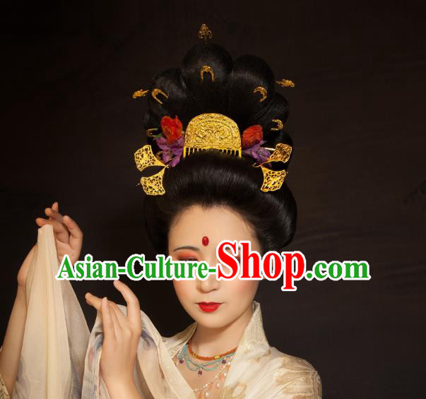 China Tang Dynasty Imperial Concubine Hairpins Ancient Court Woman Hair Accessories Complete Set China Tang Dynasty Imperial Concubine Hairpins Ancient Court Woman Hair Accessories Complete Set