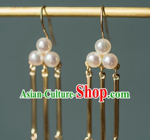 China Ancient Imperial Concubine Ear Jewelry Accessories Traditional Qing Dynasty Court Earrings China Ancient Imperial Concubine Ear Jewelry Accessories Traditional Qing Dynasty Court Earrings