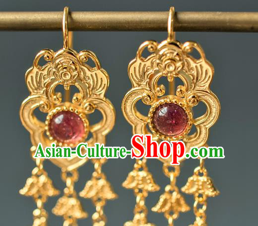 China Ancient Gilding Bat Ear Jewelry Accessories Traditional Qing Dynasty Princess Earrings China Ancient Gilding Bat Ear Jewelry Accessories Traditional Qing Dynasty Princess Earrings