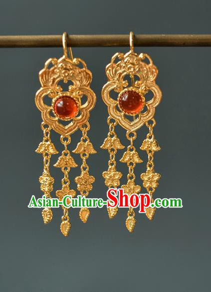 China Ancient Gilding Bat Ear Jewelry Accessories Traditional Qing Dynasty Princess Earrings China Ancient Gilding Bat Ear Jewelry Accessories Traditional Qing Dynasty Princess Earrings