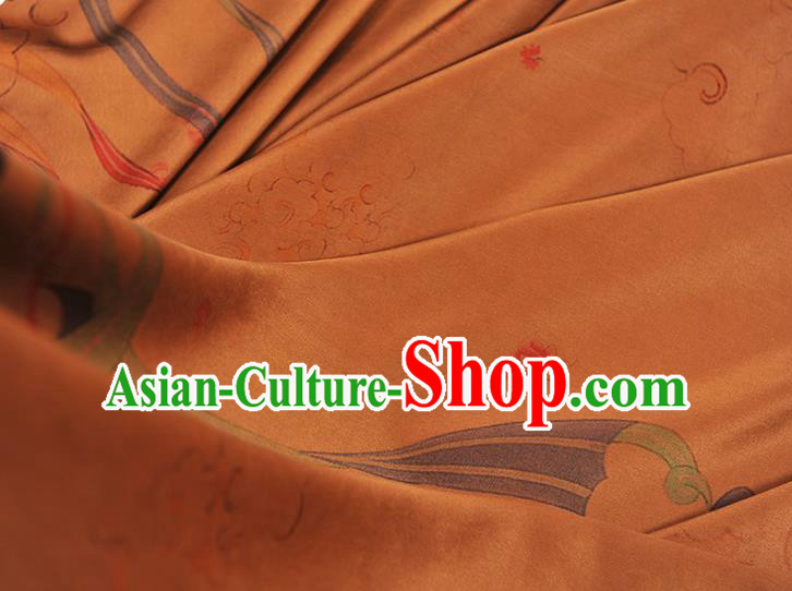 China Classical Cheongsam Gambiered Guangdong Gauze Cloth Traditional Flying Apsaras Pattern Silk Fabric China Classical Cheongsam Gambiered Guangdong Gauze Cloth Traditional Flying Apsaras Pattern Silk Fabric