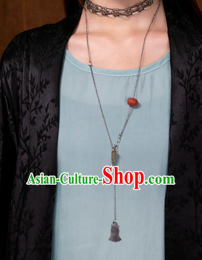 Handmade China Traditional Red Fish Necklace Pendant National Women Jewelry Silver Carving Accessories Handmade China Traditional Red Fish Necklace Pendant National Women Jewelry Silver Carving Accessories