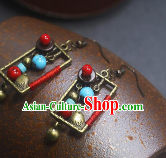 Handmade Chinese National Ear Accessories Traditional Earrings Handmade Chinese National Ear Accessories Traditional Earrings