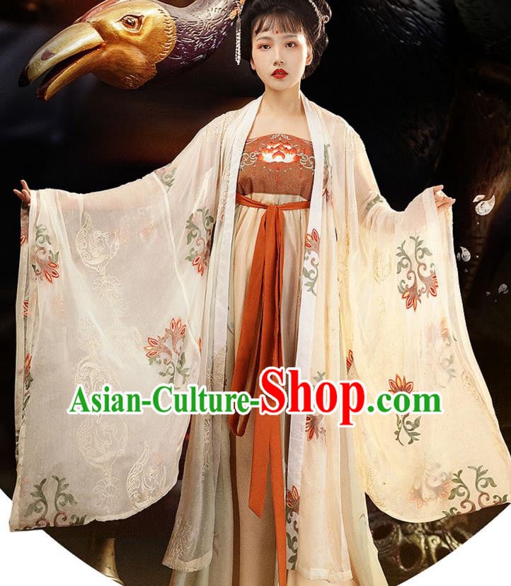 China Ancient Court Princess Hanfu Dress Traditional Tang Dynasty Palace Beauty Historical Clothing China Ancient Court Princess Hanfu Dress Traditional Tang Dynasty Palace Beauty Historical Clothing