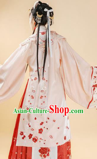 Ancient China Ming Dynasty Royal Princess Pink Dress Traditional Hanfu Historical Clothing Ancient China Ming Dynasty Royal Princess Pink Dress Traditional Hanfu Historical Clothing