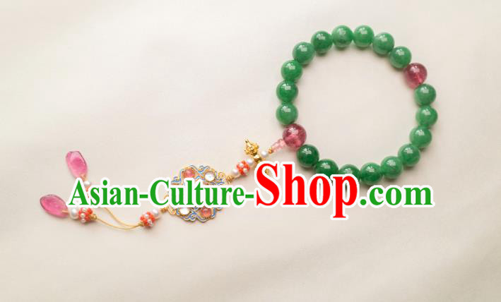 Chinese Traditional Qing Dynasty Court Jewelry Ancient Noble Lady Bracelet Jade Accessories Chinese Traditional Qing Dynasty Court Jewelry Ancient Noble Lady Bracelet Jade Accessories