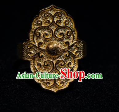 China Song Dynasty Jewelry Accessories Ancient Empress Golden Ring for Women China Song Dynasty Jewelry Accessories Ancient Empress Golden Ring for Women