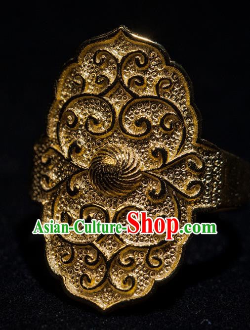 China Song Dynasty Jewelry Accessories Ancient Empress Golden Ring for Women China Song Dynasty Jewelry Accessories Ancient Empress Golden Ring for Women