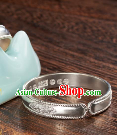 China Ancient Court Princess Carving Silver Bracelet Tang Dynasty Jewelry Accessories China Ancient Court Princess Carving Silver Bracelet Tang Dynasty Jewelry Accessories