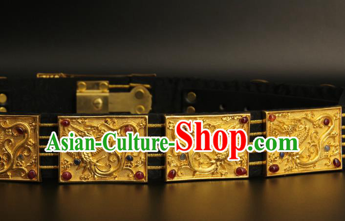 China Handmade Ming Dynasty Belt Ancient Swordsman Waist Accessories China Handmade Ming Dynasty Belt Ancient Swordsman Waist Accessories