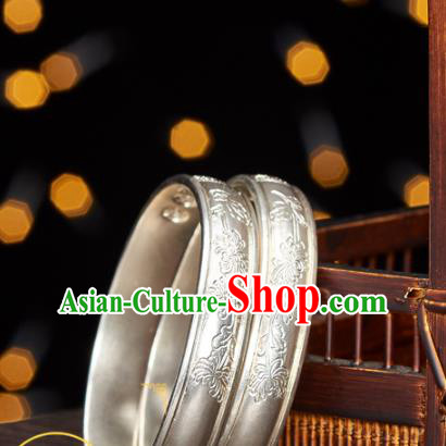 China Handmade Carving Silver Jewelry Accessories Wedding Bracelet China Handmade Carving Silver Jewelry Accessories Wedding Bracelet
