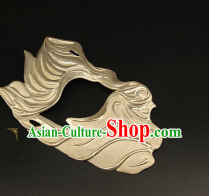 China Handmade Carving Silver Carving Mask Accessorie Ancient Swordsman Half Face Mack China Handmade Carving Silver Carving Mask Accessorie Ancient Swordsman Half Face Mack