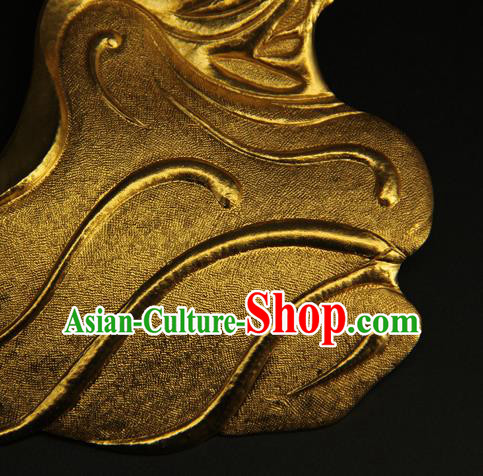 China Ancient Swordsman Half Face Mack Handmade Golden Mask Accessorie China Ancient Swordsman Half Face Mack Handmade Golden Mask Accessorie