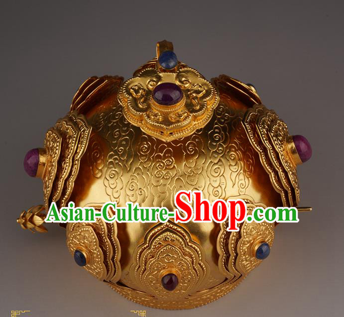 China Handmade Ming Dynasty Emperor Jewelry Accessorie Ancient Royal King Hairdo Crown China Handmade Ming Dynasty Emperor Jewelry Accessorie Ancient Royal King Hairdo Crown