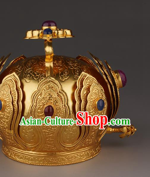 China Handmade Ming Dynasty Emperor Jewelry Accessorie Ancient Royal King Hairdo Crown China Handmade Ming Dynasty Emperor Jewelry Accessorie Ancient Royal King Hairdo Crown