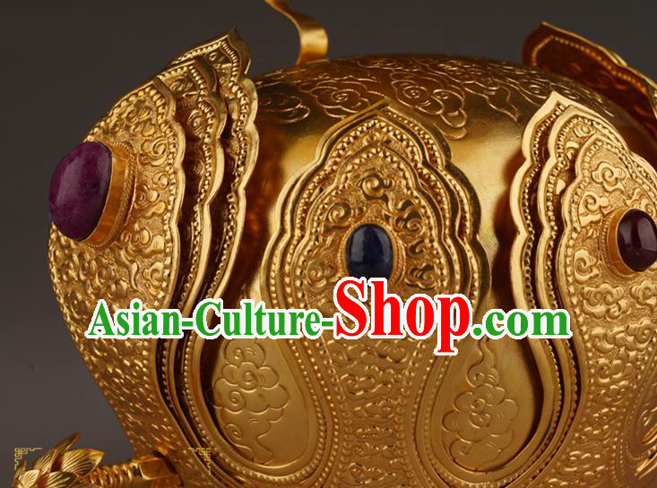 China Handmade Ming Dynasty Emperor Jewelry Accessorie Ancient Royal King Hairdo Crown China Handmade Ming Dynasty Emperor Jewelry Accessorie Ancient Royal King Hairdo Crown