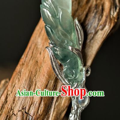 China Ming Dynasty Moonstone Mangnolia Hairpin Traditional Ancient Princess Hanfu Hair Accessories Hair Stick
