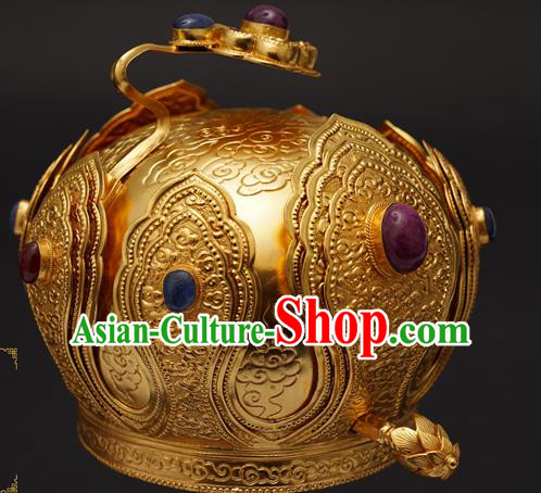 China Handmade Ming Dynasty Emperor Jewelry Accessorie Ancient Royal King Hairdo Crown China Handmade Ming Dynasty Emperor Jewelry Accessorie Ancient Royal King Hairdo Crown