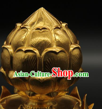 China Traditional Ancient Tang Dynasty Court Hair Accessories Handmade Golden Lotus Hair Crown China Traditional Ancient Tang Dynasty Court Hair Accessories Handmade Golden Lotus Hair Crown
