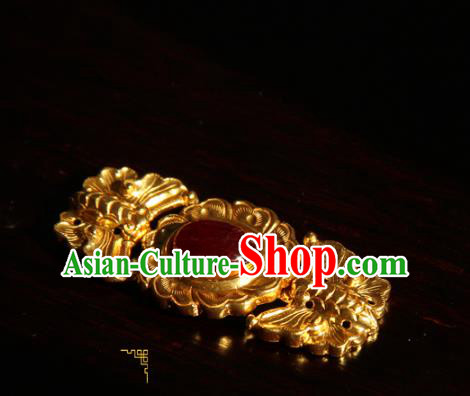 China Handmade Ancient Noble Lady Costume Golden Butterfly Buckle Ming Dynasty Hanfu Button China Handmade Ancient Noble Lady Costume Golden Butterfly Buckle Ming Dynasty Hanfu Button