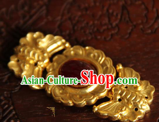 China Handmade Ancient Noble Lady Costume Golden Butterfly Buckle Ming Dynasty Hanfu Button China Handmade Ancient Noble Lady Costume Golden Butterfly Buckle Ming Dynasty Hanfu Button