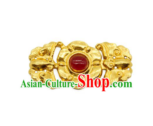 China Handmade Ming Dynasty Snap Fastener Gilding Button Ancient Costume Golden Buckle China Handmade Ming Dynasty Snap Fastener Gilding Button Ancient Costume Golden Buckle