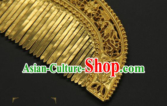 China Ancient Court Hair Comb Traditional Yuan Dynasty Hair Accessories Handmade Palace Hairpin China Ancient Court Hair Comb Traditional Yuan Dynasty Hair Accessories Handmade Palace Hairpin
